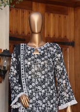 Monochrome By Schick Digital Printed Lawn 3 Piece Unstitched Suit SDH25MV12 AD-05